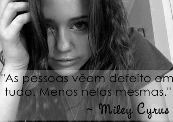 As pessoas vêem defeito...