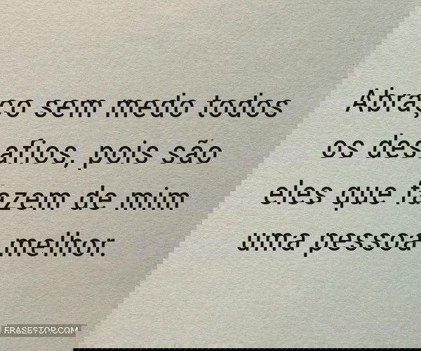 Abraço sem medo todos os...