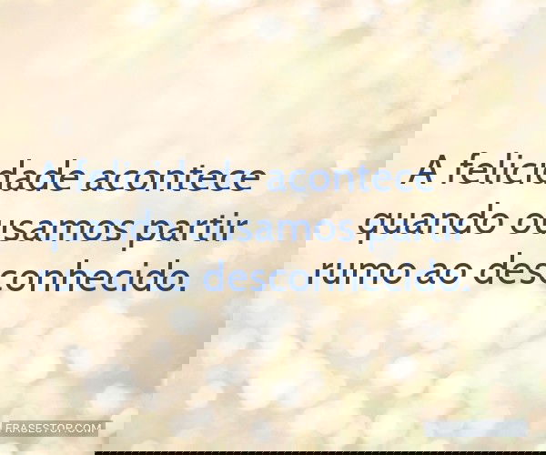 A felicidade acontece...