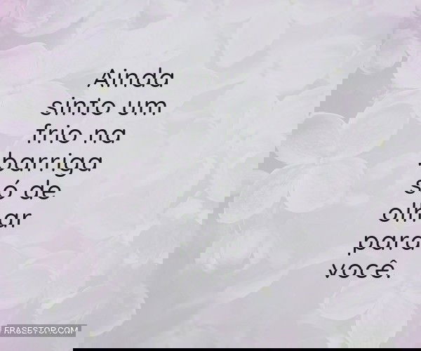 Ainda sinto um frio na...