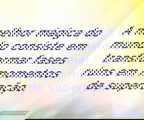 A melhor mágica do mundo...
