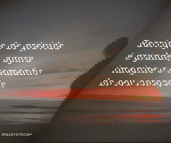 Barriga de grávida é...