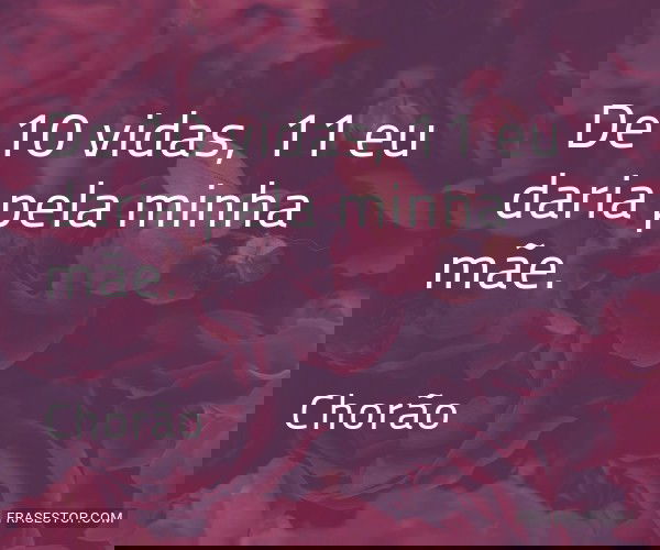 De 10 vidas, 11 eu daria...