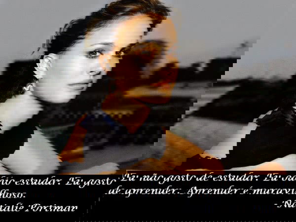 Eu não gosto de estudar....