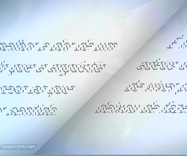 É melhor a dor de um...