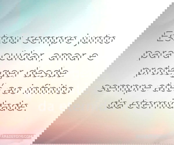 Estou sempre junto para...
