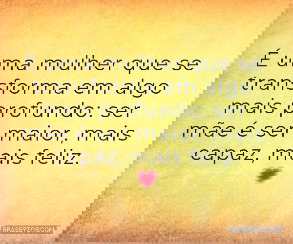 É uma mulher que se...