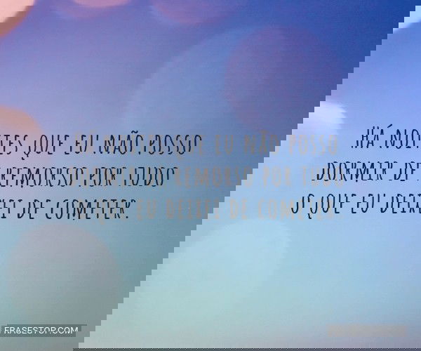 Há noites que eu não...