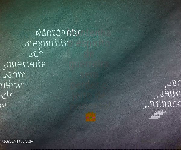 Mantenha o espírito de...