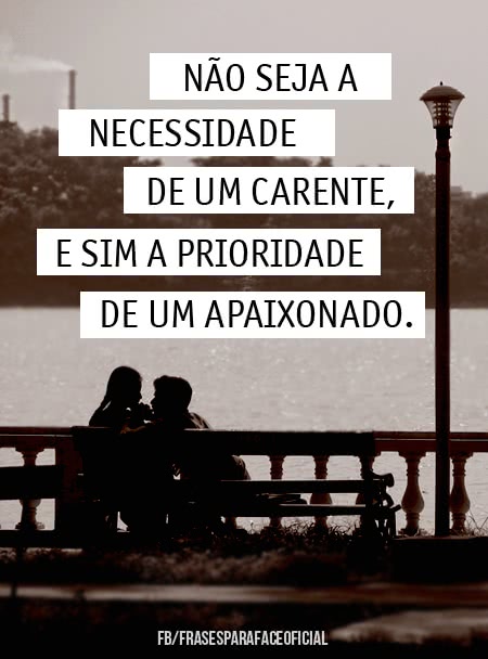 Não seja a necessidade...