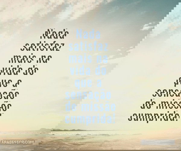 Nada satisfaz mais na...