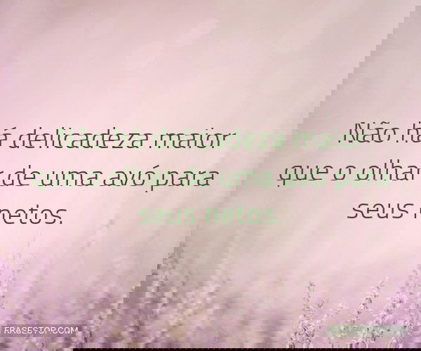 Não há delicadeza maior...
