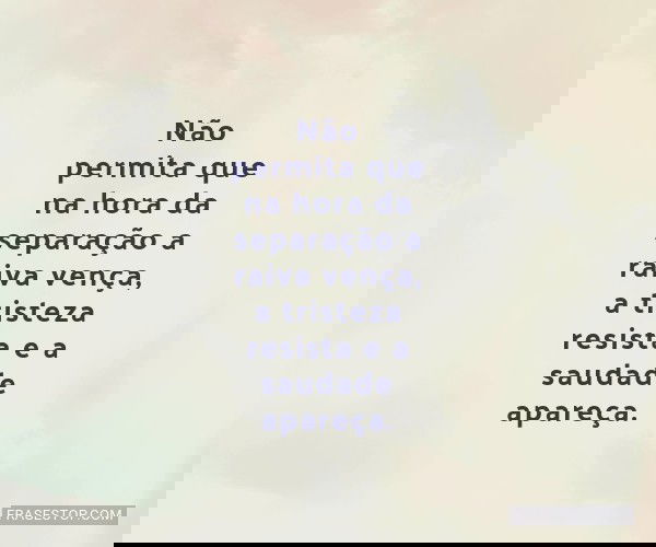 Não permita que na hora...