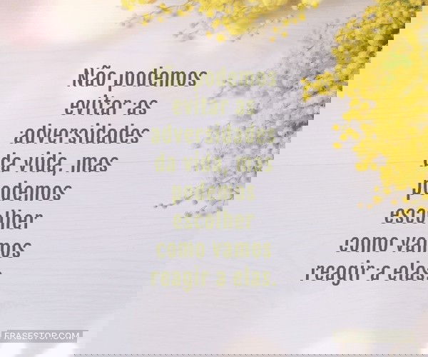 Não podemos evitar as...