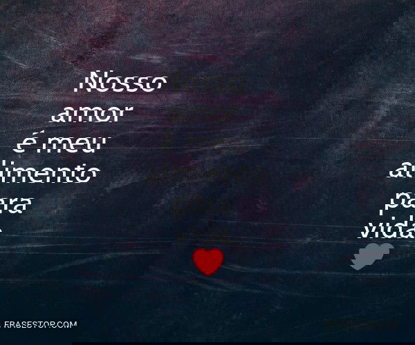 Nosso amor é meu...