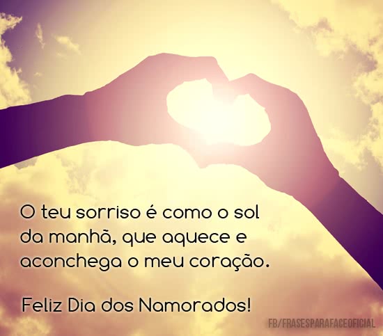 O teu sorriso é como o...