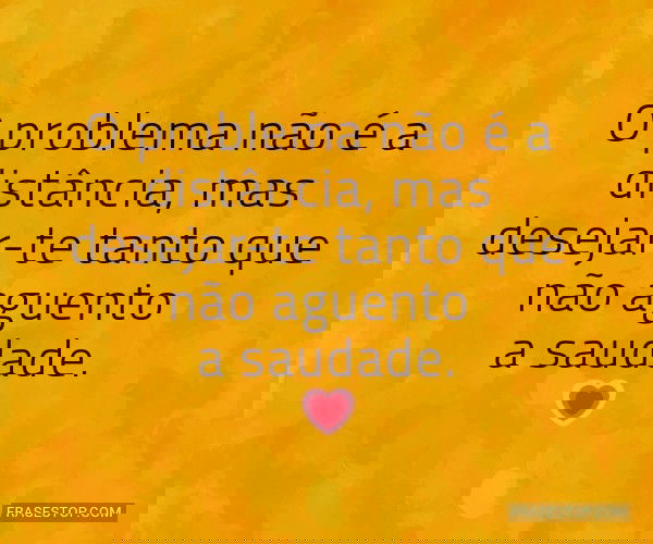 O problema não é a...