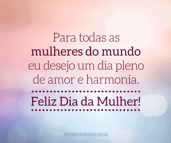 Feliz dia da Mulher para todas as damas do mundo ❤️ É feriado