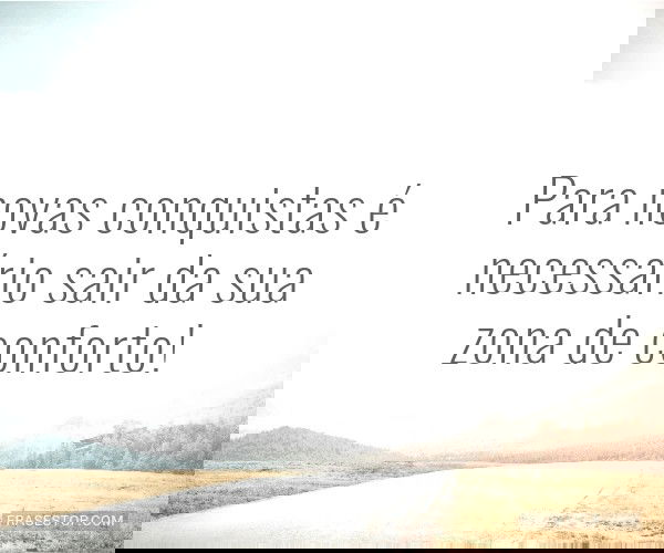 Para novas conquistas é...