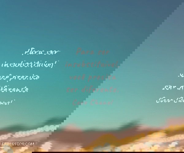 Para ser insubstituível,...