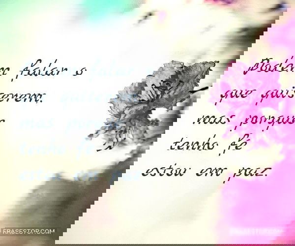 Podem falar o que...