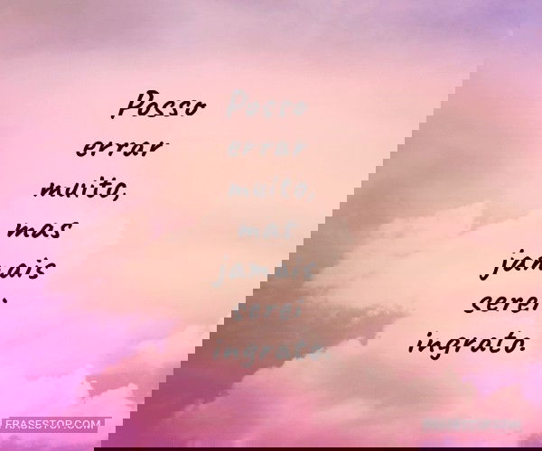 Posso errar muito, mas...