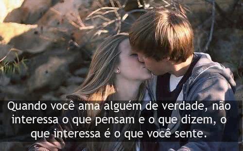 Quando você ama alguém...