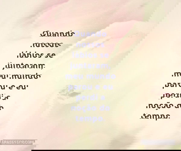 Quando nossos lábios se...
