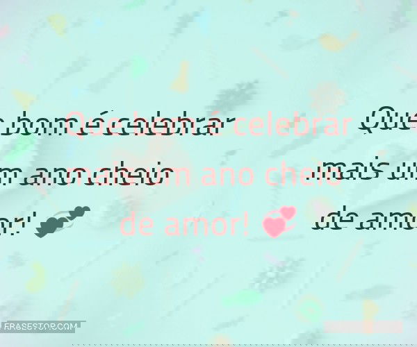 Que bom é celebrar mais...