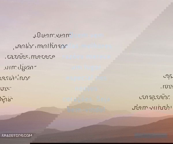 Quem vem pelas melhores...