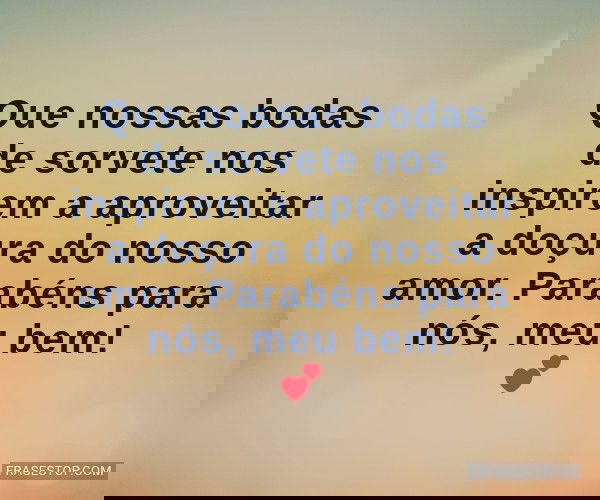 Que nossas bodas de...