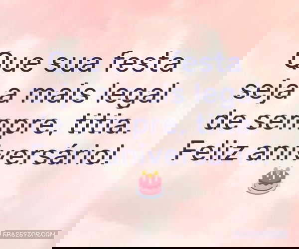 Que sua festa seja a mais...