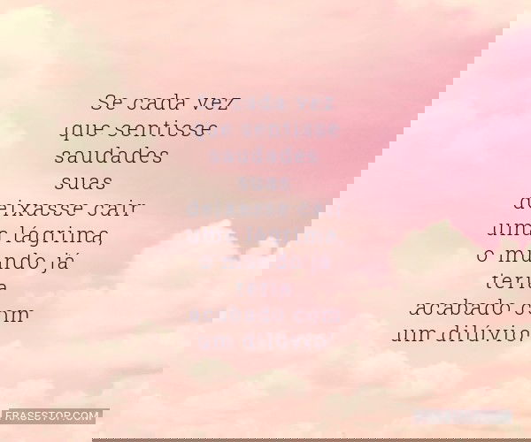 Se cada vez que sentisse...