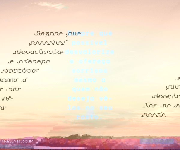 Sempre que possível...