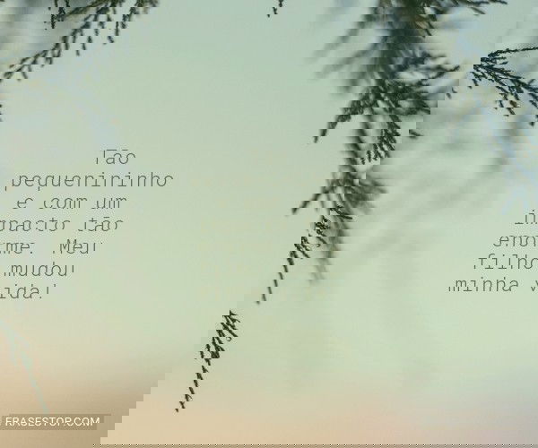 Tão pequenininho e com...