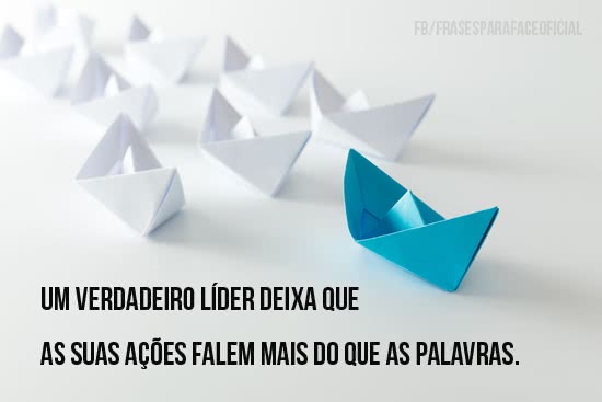 Um verdadeiro líder...