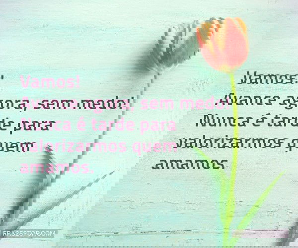 Vamos! Avance agora, sem...