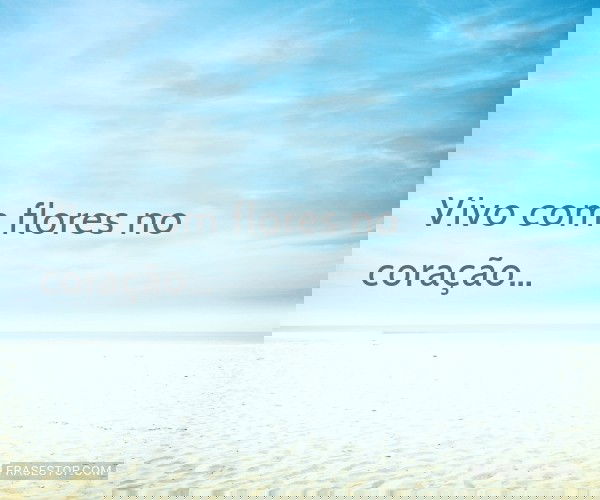 Vivo com flores no...