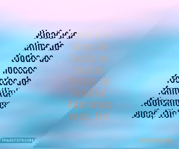 Você é a alma de todas...