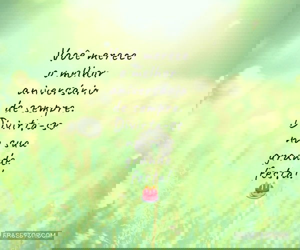 Você merece o melhor...